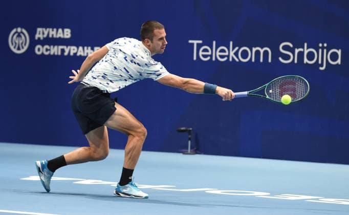 LASLO DJERE vs DUJE AJDUKOVIC LASLO DJERE, tennis player of Serbia, at Belgrade Open ATP, Tennis Herren match, ageinst DUJE AJDUKOVIC Croatia, at Belgrade arena. Belgrade, 06.11.2024. foto: Nebojsa Parausic MN Press TENNIS, BELGRADE OPEN, ATP Belgrade Belgrade Arena Serbia Copyright: xNebojsaxParausicx xMNxPressx