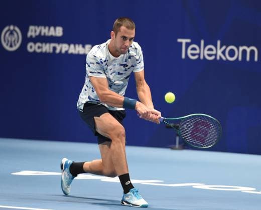 LASLO DJERE vs DUJE AJDUKOVIC LASLO DJERE, tennis player of Serbia, at Belgrade Open ATP, Tennis Herren match, ageinst DUJE AJDUKOVIC Croatia, at Belgrade arena. Belgrade, 06.11.2024. foto: Nebojsa Parausic MN Press TENNIS, BELGRADE OPEN, ATP Belgrade Belgrade Arena Serbia Copyright: xNebojsaxParausicx xMNxPressx