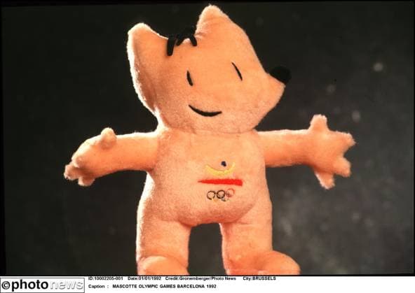 Archivbilder der Woche SPORT KW45 MASCOTTE Olympic Games, Olympische Spiele, Olympia, OS BARCELONA 1992 BRUSSELS  Copyright: xGronembergerx S5225 MASCOTTE BARCELONA 92
