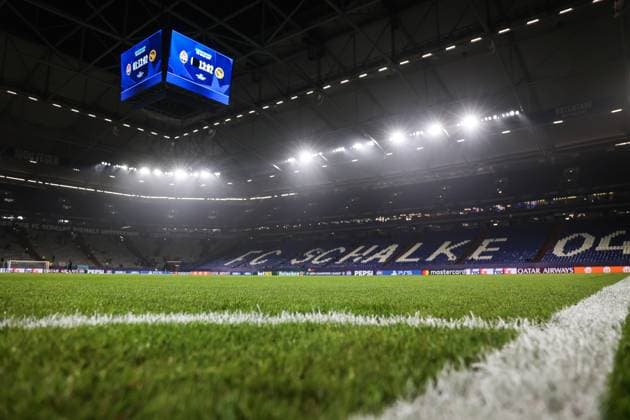 Sport, Football, UEFA Champions League Season 2024 2025 League Phase 4 Matchday FC Shakhtar Donetsk BSC Young Boys 06 11 2024, Arena AufSchalke The VELTINS Arens Arena AufSchalke before the match Gelsenkirchen Arena AufSchalke VELTINS Arena Nordrhein Westfahlen Germany