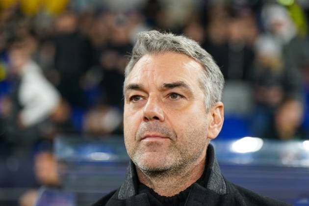 Shakhtar Donetsk UKR vs Young Boys SUI YB Football UEFA Champions League 2024 25, Matchday 4, Shakhtar Donetsk vs Young Boys Bern, Arena AufSchalke Veltins Arena Gelsenkirchen Marino Puöic Marino Pusic Marino Pusitsch Shakhtar Donetsk Copyright: xJOERANxSTEINSIEKx