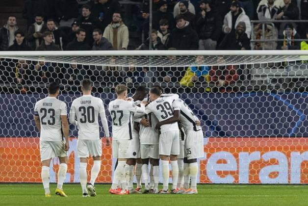 UEFA Champions League FC Shakhtar Donetsk BSC Young Boys 06 11 2024 BSC Young Boys in jubilation, 0 1, Kastriot Imeri BSC Young Boys, 10 UEFA Champions League FC Shakhtar Donetsk BSC Young Boys Arena AufSchalke, Gelsenkirchen 06 11 2024 Copyright: xBEAUTIFULxSPORTS Buriakovx