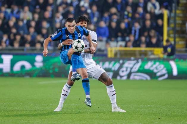 Club Brugge v Aston Villa - UEFA Champions League BRUGGE, BELGIUM - NOVEMBER 06 : Jutgla Ferran forward of Club Brugge in action during the UEFA Champions League phase matchday 4 between Club Brugge and Aston Villa on November 6, 2024 in Brugge, Belgium, 06 11 2024 Brugge Belgium  Copyright: xJanxDexMeuleneirx
