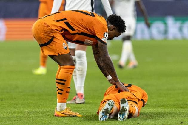 UEFA Champions League FC Shakhtar Donetsk BSC Young Boys 06 11 2024 Kevin FC Shakhtar Donetsk, 37 and Georgy Sudakov FC Shakhtar Donetsk, 10 UEFA Champions League FC Shakhtar Donetsk BSC Young Boys Arena AufSchalke, Gelsenkirchen 06 11 2024 Copyright: xBEAUTIFULxSPORTS Buriakovx