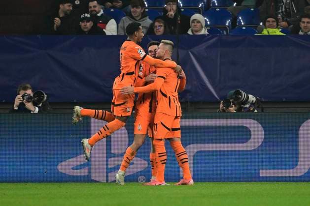 Goal celebration for 2 1 by Georgiy Sudakov Donetsk , Shakhtar Donetsk vs Young Boys Bern Soccer, Champions League, Matchday 4, 06 11 2024 Gelsenkirchen Nordrhein Westfalen Germany Copyright: xkolbert-press MarcxNiemeyerx