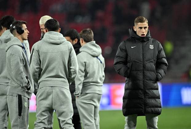 CRVENA ZVEZDA vs BARCELONA FERMIN LOPEZ, football player of Barcelona at the Champions League match against Crvena zvezda, at Stadium Rajko Mitic. Belgrade, 06.11.2024. photo: MN Press photo FOOTBALL, UEFA, CHAMPIONS LEAGUE, BARCELONA, RED STAR, CRVENA ZVEZDA Belgrade Stadium Rajko Mitic Serbia Copyright: xMarkoxMetlasx xMNxPressx