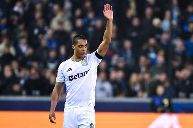 Club Brugge v Aston Villa - UEFA Champions League BRUGGE, BELGIUM - NOVEMBER 06 : Youri Tielemans midfielder of Aston Villa during the UEFA Champions League phase matchday 4 between Club Brugge and Aston Villa on November 6, 2024 in Brugge, Belgium, 06 11 2024 Brugge Belgium  Copyright: xPeterxDexVoechtx