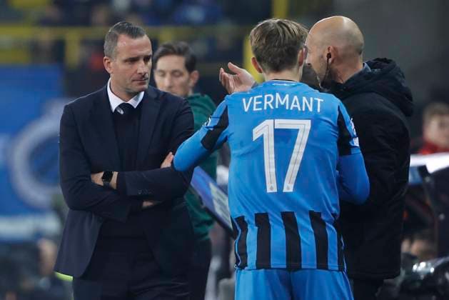 Club Brugge v Aston Villa - UEFA Champions League BRUGGE, BELGIUM - NOVEMBER 06 : Hayen Nicky head coach of Club Brugge during the UEFA Champions League phase matchday 4 between Club Brugge and Aston Villa on November 6, 2024 in Brugge, Belgium, 06 11 2024 Brugge Belgium  Copyright: xJanxDexMeuleneirx