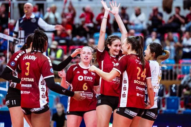 CEV Challenge Cup SC Potsdam ZOK UB 06 11 2024 CEV Challenge Cup SC Potsdam ZOK UB Copyright: xBEAUTIFULxSPORTS NicolxMarschallx