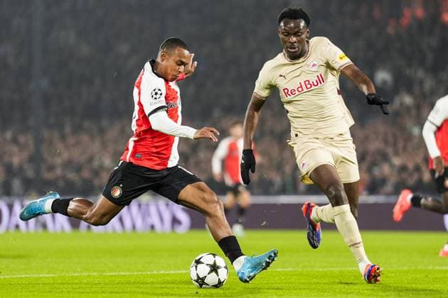 UEFA Champions League: Feyenoord v FC Red Bull Salzburg Rotterdam - Igor Paixao of Feyenoord during the fourth round of the new format of The Champions League 2024 2025. The match is set between Feyenoord and FC Red Bull Salzburg at Stadion Feijenoord De Kuip on 6 November 2024 in Rotterdam, The Netherlands. Copyright: xTomxBodex