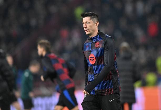 CRVENA ZVEZDA vs BARCELONA ROBERT LEWANDOWSKI, football player of Barcelona at the Champions League match against Crvena zvezda, at Stadium Rajko Mitic. Belgrade, 06.11.2024. photo: MN Press photo FOOTBALL, UEFA, CHAMPIONS LEAGUE, BARCELONA, RED STAR, CRVENA ZVEZDA Belgrade Stadium Rajko Mitic Serbia Copyright: xMarkoxMetlasx xMNxPressx