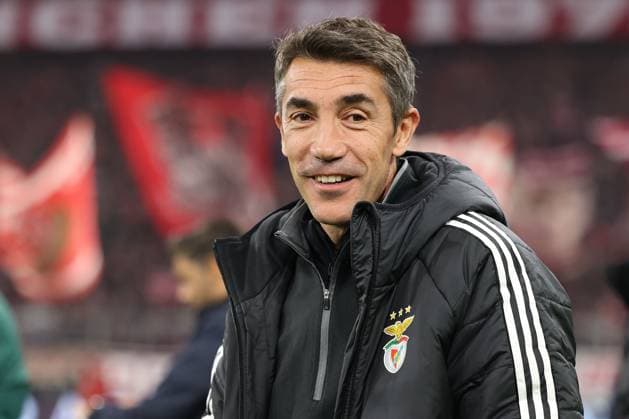 Munich, Alianz Arena UEFA Champions League 2024 25 on 6 11 2024 Matchday 4 FC Bayern Munich SL Benfica v l , Coach Head Coach Bruno Lage S L Benfica DFL DFB REGULATIONS PROHIBIT ANY USE OF PHOTOGRAPHS as IMAGE SEQUENCES and or QUASI VIDEO Copyright: JoaquimxFerreira