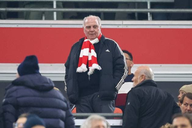 Member of the Supervisory Board and Honorary President Uli Hoeness FC Bayern Muenchen , FC Bayern Muenchen vs Benfica Lisbon, Champions League, Soccer, Matchday 4, 06 11 2024 Muenchen Bayern Germany Copyright: xkolbert-press ChristianxKolbertx