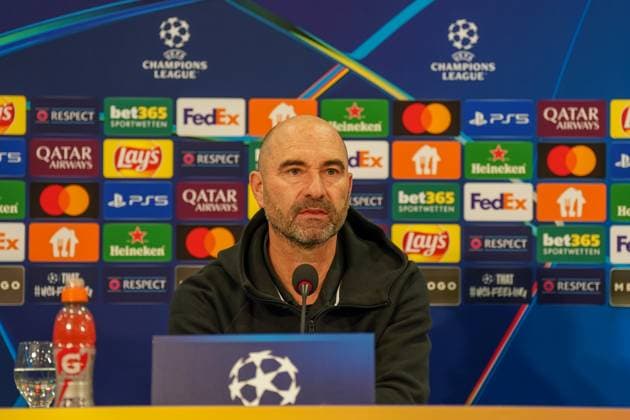 Shakhtar Donetsk UKR vs Young Boys SUI YB Football UEFA Champions League 2024 25, Matchday 4, Shakhtar Donetsk vs Young Boys Bern, Arena AufSchalke Veltins Arena Gelsenkirchen Coach Joël Magnin Joel Magnin BSC Young Boys Copyright: xJOERANxSTEINSIEKx