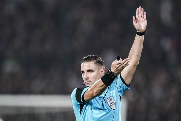 ROTTERDAM, 6-11-2024, Stadium Feijenoord de Kuip, Champions League, 2024 2025, Feyenoord - Red Bull Salzburg, Referee Donatas Rumsas Feyenoord - RB Salzburg  x26683121x Copyright: