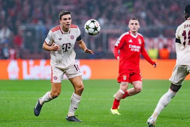 06 11 2024, FC Bayern München vs Benfica Lisbon, UEFA Champions League, Matchday 4 Joao Palhinha FC Bayern Muenchen, 16 Copyright: xBahhoxKarax