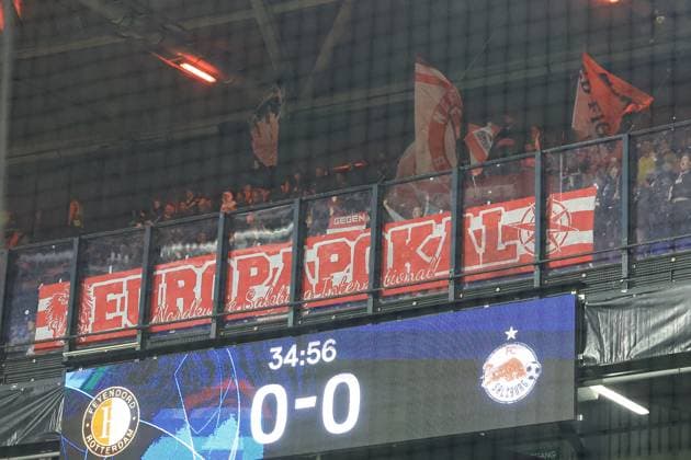 ROTTERDAM, 6-11-2024, Stadium de Kuip, Champions League, 2024 2025, Feyenoord - Red Bull Salzburg,RB salzburg supporters Feyenoord - RB Salzburg  x26683165x Copyright: