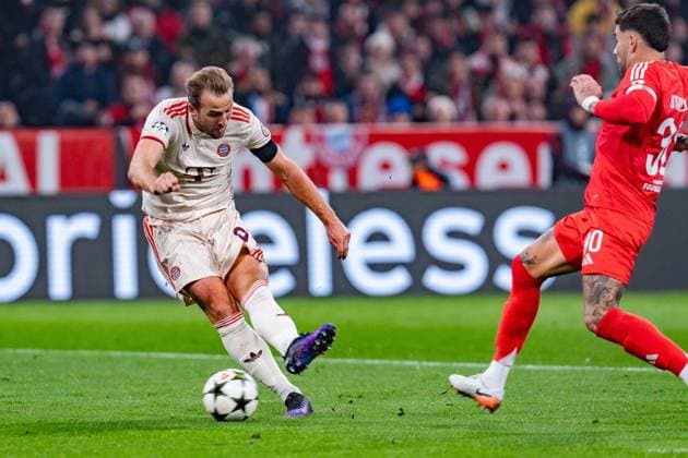 06 11 2024, FC Bayern München vs Benfica Lisbon, UEFA Champions League, Matchday 4 Harry Kane FC Bayern Muenchen, 9 Copyright: xBahhoxKarax