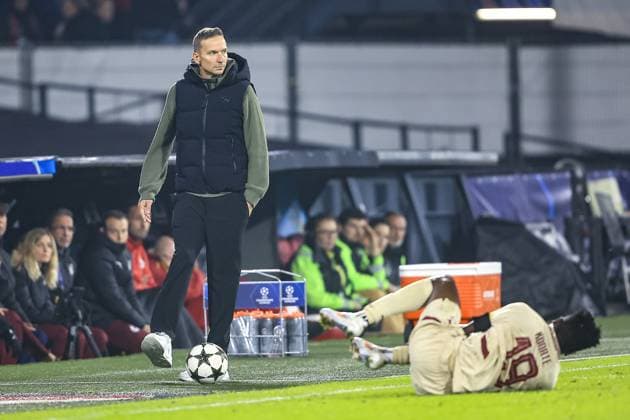 ROTTERDAM, 6-11-2024, Stadium de Kuip, Champions League, 2024 2025, Feyenoord - Red Bull Salzburg, RB salzburg trainer Pepijn Lijnders Feyenoord - RB Salzburg  x26683616x Copyright:
