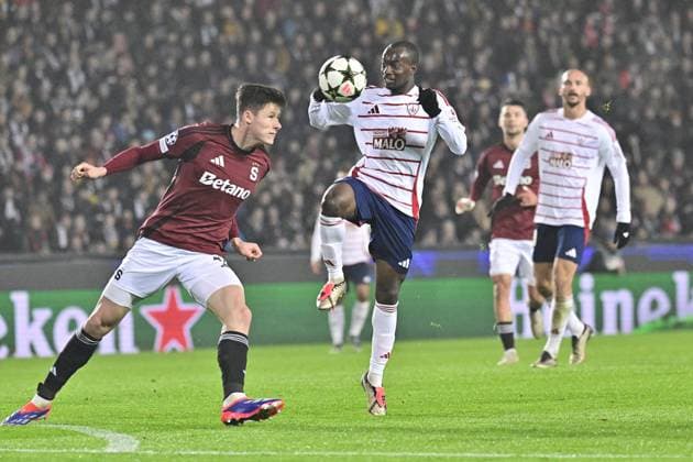 Football - Ligue des Champions PHOTOPQR OUEST FRANCE Vincent Michel ; Prague ; 06 11 2024 ; Football - Ligue des Champions - Sparta Prague Brest - 4ème journée saison 2024 2025 Kamory Doumbia Brest Photo Vincent Michel Ouest-France Prague France  Copyright: xPHOTOPQR OUESTxFRANCE MAXPPPxVincentxMichelx 20241106OFR2431 20241106OFR2431