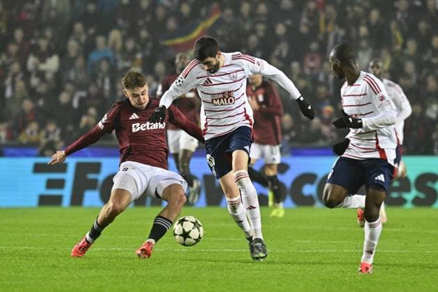 Football - Ligue des Champions PHOTOPQR OUEST FRANCE Vincent Michel ; Prague ; 06 11 2024 ; Football - Ligue des Champions - Sparta Prague Brest - 4ème journée saison 2024 2025 Pierre Lees-Melou Brest Photo Vincent Michel Ouest-France Prague France  Copyright: xPHOTOPQR OUESTxFRANCE MAXPPPxVincentxMichelx 20241106OFR2435 20241106OFR2435