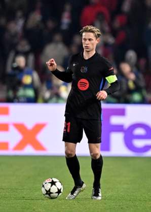 CRVENA ZVEZDA vs BARCELONA FRENKIE DE JONG, football player of Barcelona at the Champions League match against Crvena zvezda, at Stadium Rajko Mitic. Belgrade, 06.11.2024. photo: MN Press photo FOOTBALL, UEFA, CHAMPIONS LEAGUE, BARCELONA, RED STAR, CRVENA ZVEZDA Belgrade Stadium Rajko Mitic Serbia Copyright: xMarkoxMetlasx xMNxPressx
