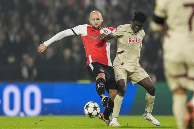 UEFA Champions League: Feyenoord v FC Red Bull Salzburg Rotterdam - Gernot Trauner of Feyenoord during the fourth round of the new format of The Champions League 2024 2025. The match is set between Feyenoord and FC Red Bull Salzburg at Stadion Feijenoord De Kuip on 6 November 2024 in Rotterdam, The Netherlands. Copyright: xTomxBodex