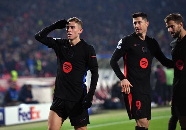 CRVENA ZVEZDA vs BARCELONA FERMIN LOPEZ, football player of Barcelona at the Champions League match against Crvena zvezda, at Stadium Rajko Mitic. Belgrade, 06.11.2024. photo: MN Press photo FOOTBALL, UEFA, CHAMPIONS LEAGUE, BARCELONA, RED STAR, CRVENA ZVEZDA Belgrade Stadium Rajko Mitic Serbia Copyright: xMarkoxMetlasx xMNxPressx