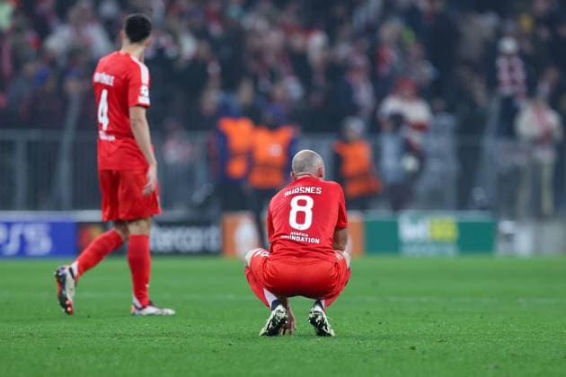 Soccer Champions League Matchday 4 FC Bayern Munich Benfica Lisbon on 06 11 2024 at the Allianz Arena in Munich Fredrik Aursnes Lisbon disappointed after defeat xMSx
