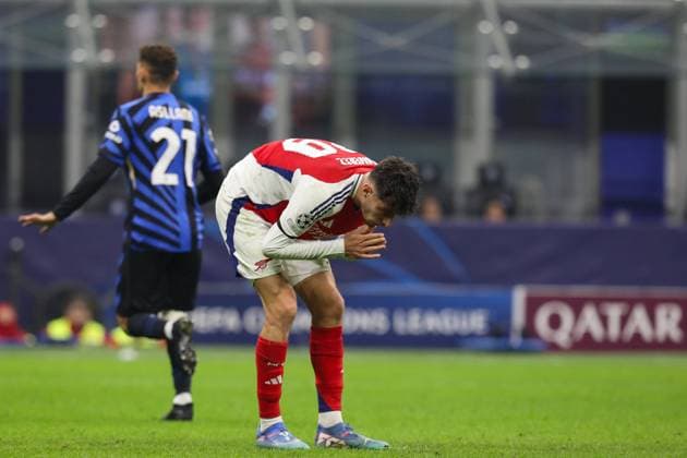 November 6, 2024, Paris, Lombardy, France: Matchday 4 of 8 of the UEFA Champions League 2024 2025 between INTER MILAN and ARSENAL FC at San Siro in Milan, Italy - ZUMAc179 20241106_oly_c179_014 Copyright: xMickaelxChavetx