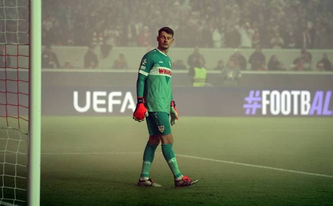 06 11 24 VfB Stuttgart Atalanta Bergamo Germany, Stuttgart, 06 11 2024, Football, UEFA Champions League, VfB Stuttgart Atalanta Bergamo Alexander Nübel VfB Stuttgart
