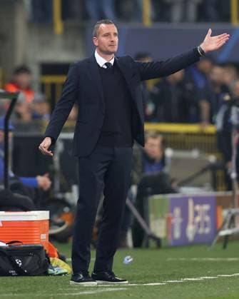 Fußball, CL, FC Brügge - Aston Villa - Club Brugge KV v Aston Villa, UEFA Champions League, League Phase, Jan Breydelstadion, Brugge, BELGIUM - 6th November 2024. Daniel Weir Crystal Pix Nicky Hayen Manager of Club Brugge. - Club Brugge KV v Aston Villa, UEFA Champions League, League Phase, Jan Breydelstadion, Brugge, BELGIUM - 6th November 2024. Daniel Weir Crystal Pix Brugge Jan Breydelstadion BELGIUM Copyright: xDanxWeirx CP_Club_Brugge_Aston_Villa_64