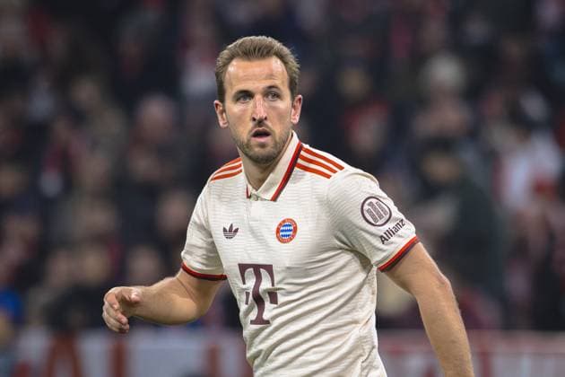 Munich, Germany, Novemberr 06st 2024: Harry Kane (9 Munich) during the UEFA Champions League football match between FC Bayern Munich and Benfica Lisbon at Allianz Arena in Munich, Germany. Philipp Kresnik (Philipp Kresnik SPP) Copyright: xPhilippxKresnikx xSPPx spp-en-PhKrSp-_KRE6784-Verbessert-RR
