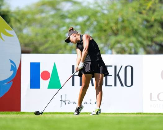 November 6, 2024: Honorine Kubota Ferry hits her drive from the 14th hole tee box during the first round of the 2024 Lotte Championship presented by Hoakalei at Hoakalei Country Club in Ewa Beach, Hawaii. CSM Ewa Beach USA - ZUMAc04_ 20241106_zma_c04_223 Copyright: xGlennxYozax