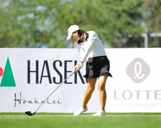 November 6, 2024: Yu-Sang Hou hits her drive from the 14th hole tee box during the first round of the 2024 Lotte Championship presented by Hoakalei at Hoakalei Country Club in Ewa Beach, Hawaii. CSM Ewa Beach USA - ZUMAc04_ 20241106_zma_c04_243 Copyright: xGlennxYozax