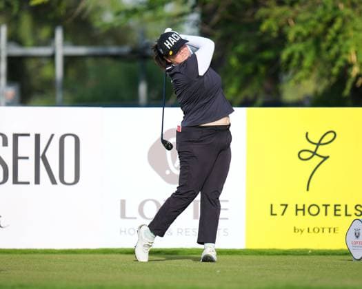 November 6, 2024: Angel Yin hits her drive on the 14th hole during the first round of the 2024 Lotte Championship presented by Hoakalei at Hoakalei Country Club in Ewa Beach, Hawaii. CSM Ewa Beach USA - ZUMAc04_ 20241106_zma_c04_229 Copyright: xGlennxYozax