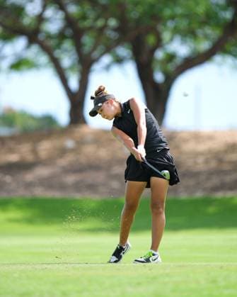 November 6, 2024: Honorine Kubota Ferry hits her approach shot from the 13th hole fairway during the first round of the 2024 Lotte Championship presented by Hoakalei at Hoakalei Country Club in Ewa Beach, Hawaii. CSM Ewa Beach USA - ZUMAc04_ 20241106_zma_c04_259 Copyright: xGlennxYozax