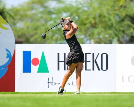 November 6, 2024: Honorine Kubota Ferry hits her drive from the 14th hole tee box during the first round of the 2024 Lotte Championship presented by Hoakalei at Hoakalei Country Club in Ewa Beach, Hawaii. CSM Ewa Beach USA - ZUMAc04_ 20241106_zma_c04_261 Copyright: xGlennxYozax