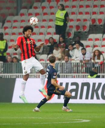football ogcnice fc twente PHOTOPQR NICE MATIN Frantz Bouton ; Nice ; 07 11 2024 ; football ogcnice fc twente phase de ligue J4 Nice France  Copyright: xPHOTOPQR NICExMATIN MAXPPPxFrantzxBoutonx 20241107NIM4600 20241107NIM4600