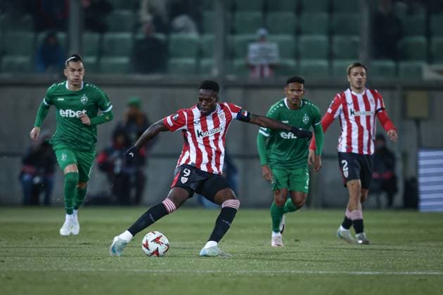 Football - Europa League - Group Stage - PFC Ludogorets - Athletic Club - 07.11.2024 Inaki Williams (C) Bulgaria Copyright: xYulianxTodorovx