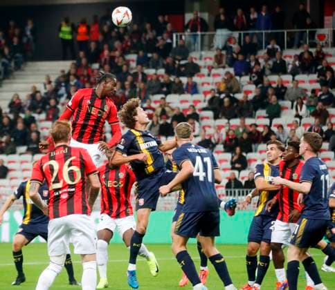 football ogcnice fc twente PHOTOPQR NICE MATIN Frantz Bouton ; Nice ; 07 11 2024 ; football ogcnice fc twente phase de ligue J4 Nice France  Copyright: xPHOTOPQR NICExMATIN MAXPPPxFrantzxBoutonx 20241107NIM4616 20241107NIM4616