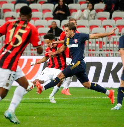 football ogcnice fc twente PHOTOPQR NICE MATIN Frantz Bouton ; Nice ; 07 11 2024 ; football ogcnice fc twente phase de ligue J4 Nice France  Copyright: xPHOTOPQR NICExMATIN MAXPPPxFrantzxBoutonx 20241107NIM4618 20241107NIM4618