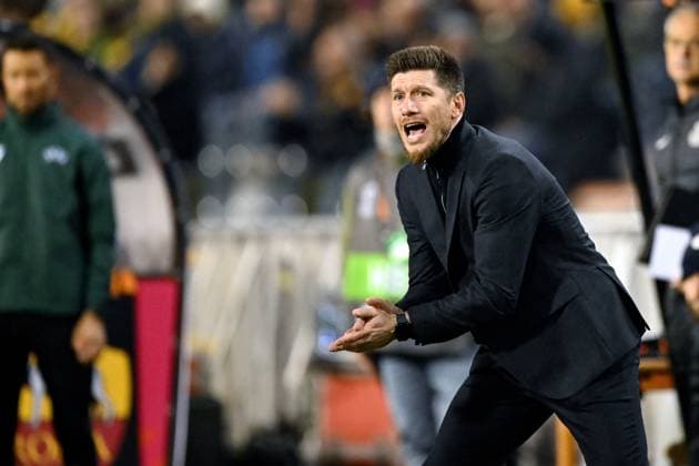 BRUSSELS - Royal Union Saint-Gilles coach Sebastien Pocognoli during the UEFA Europa League match between R. Union Saint-Gilles and AS Roma at the King Baudouin Stadium on Nov. 7, 2024 in Brussels, Belgium. ANP Hollandse Hoogte UEFA Europa League match day 4 2024 25 xVIxANPxSportx xGerritxvanxKeulenxIVx 512911182 originalFilename: 512911182.jpg