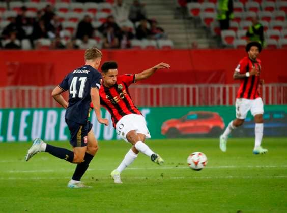 football ogcnice fc twente PHOTOPQR NICE MATIN Frantz Bouton ; Nice ; 07 11 2024 ; football ogcnice fc twente phase de ligue J4 Nice France  Copyright: xPHOTOPQR NICExMATIN MAXPPPxFrantzxBoutonx 20241107NIM4636 20241107NIM4636