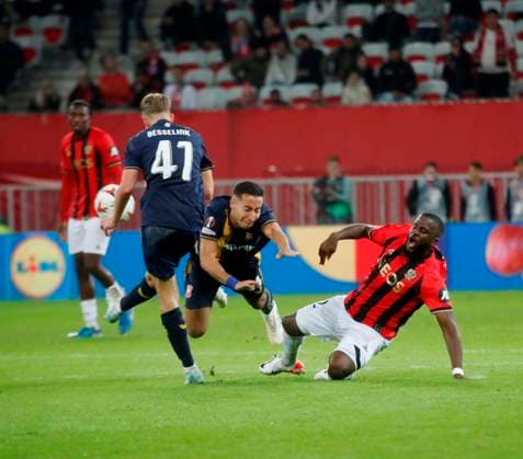football ogcnice fc twente PHOTOPQR NICE MATIN Frantz Bouton ; Nice ; 07 11 2024 ; football ogcnice fc twente phase de ligue J4 Nice France  Copyright: xPHOTOPQR NICExMATIN MAXPPPxFrantzxBoutonx 20241107NIM4681 20241107NIM4681