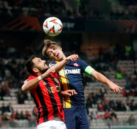 football ogcnice fc twente PHOTOPQR NICE MATIN Frantz Bouton ; Nice ; 07 11 2024 ; football ogcnice fc twente phase de ligue J4 Nice France  Copyright: xPHOTOPQR NICExMATIN MAXPPPxFrantzxBoutonx 20241107NIM4691 20241107NIM4691