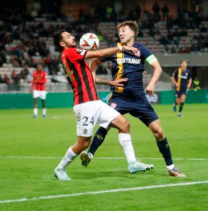 football ogcnice fc twente PHOTOPQR NICE MATIN Frantz Bouton ; Nice ; 07 11 2024 ; football ogcnice fc twente phase de ligue J4 Nice France  Copyright: xPHOTOPQR NICExMATIN MAXPPPxFrantzxBoutonx 20241107NIM4694 20241107NIM4694
