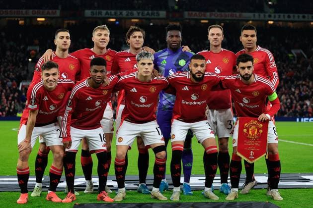 Manchester United, ManU v PAOK Salonica Europa League 07 11 2024. Manchester United team picture ahead of the Europa League match between Manchester United and PAOK Salonica at Old Trafford, Manchester, England on 7 November 2024. Manchester Old Trafford Greater Manchester England Editorial use only , Copyright: xConorxMolloyx PSI-20778-0022