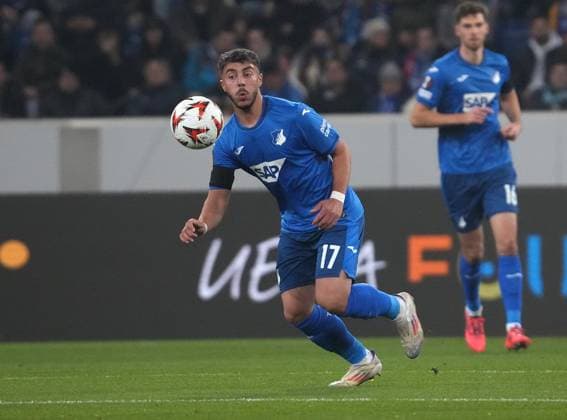 Europa League, TSG 1899 Hoffenheim vs Olympique Lyon 07 11 2024, PreZero Arena, Sinsheim, Europa League, TSG 1899 Hoffenheim vs Olympique Lyon , pictured Umut Tohumcu Hoffenheim nordphotoxGmbHx xBratic nph00250
