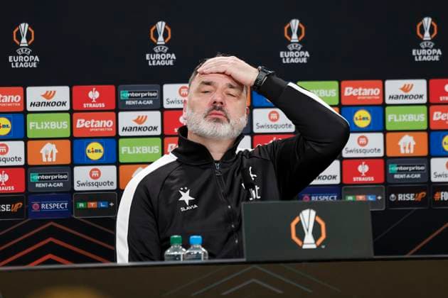 Jindrich Trpisovsky Slavia Prague, Coach at the press conference , Football, UEFA Europa League, Matchday 4, 2024 2025, Eintracht Frankfurt vs Slavia Prague, 07 11 2024, Frankfurt Stadion, Frankfurt am Main, Germany Frankfurt am Main Frankfurt Stadion Hessen Germany Copyright: xGrantxHubbsx